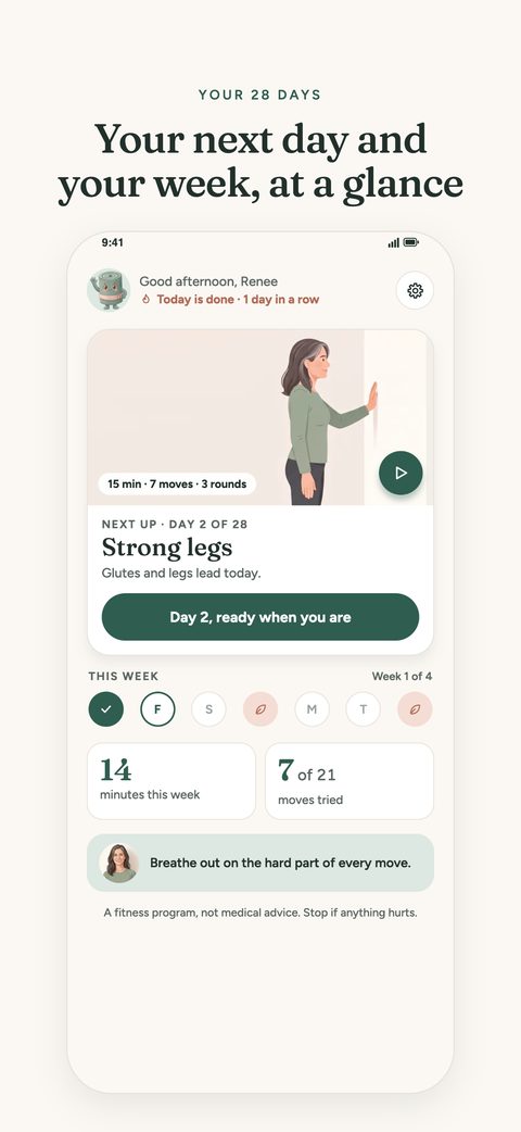Home: your next day and your week
